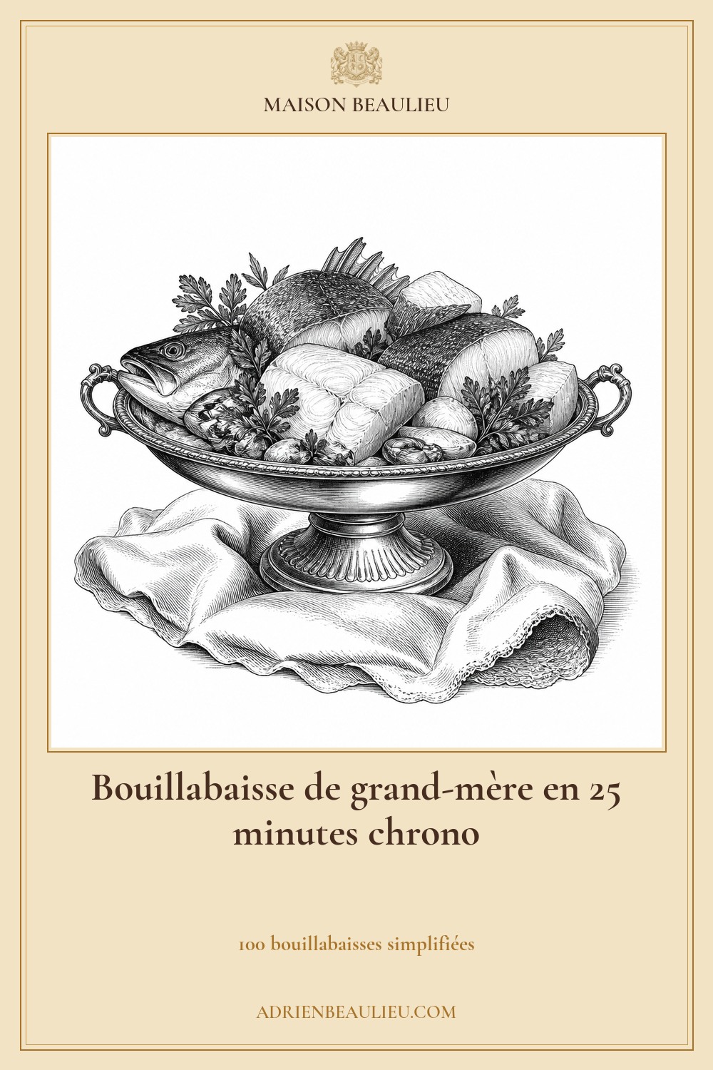 Illustration culinaire : bouillabaisse de grand-mère en 25 minutes chrono.