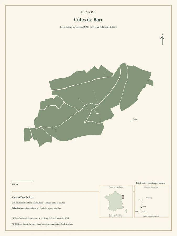 Étude cartographique Alsace Côtes de Barr