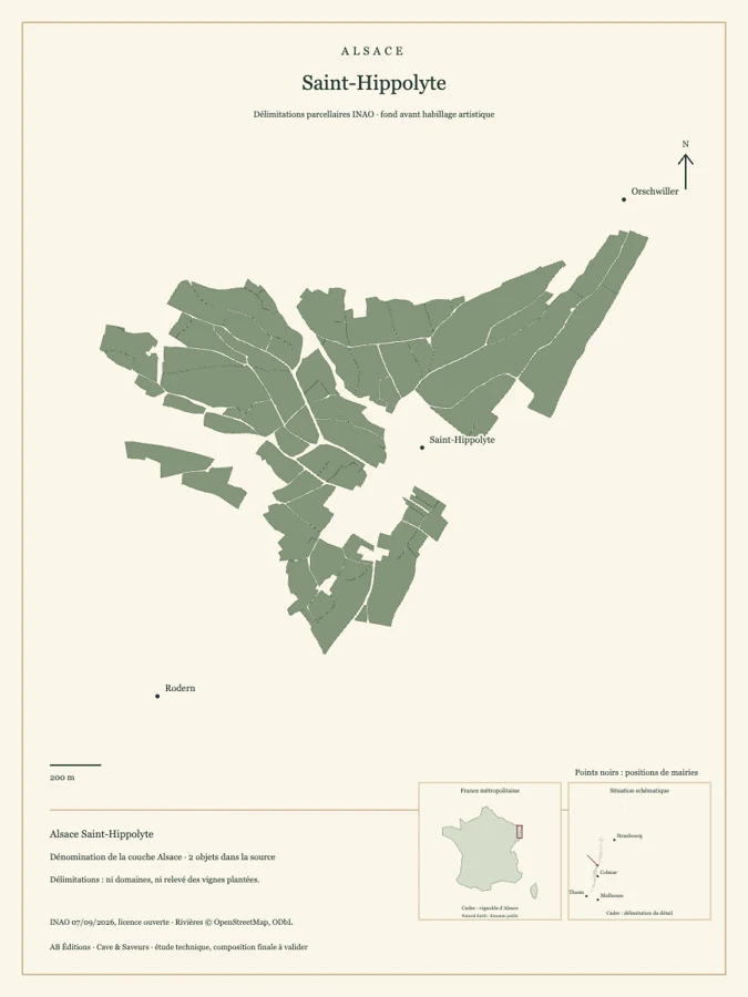 Étude cartographique Alsace Saint-Hippolyte