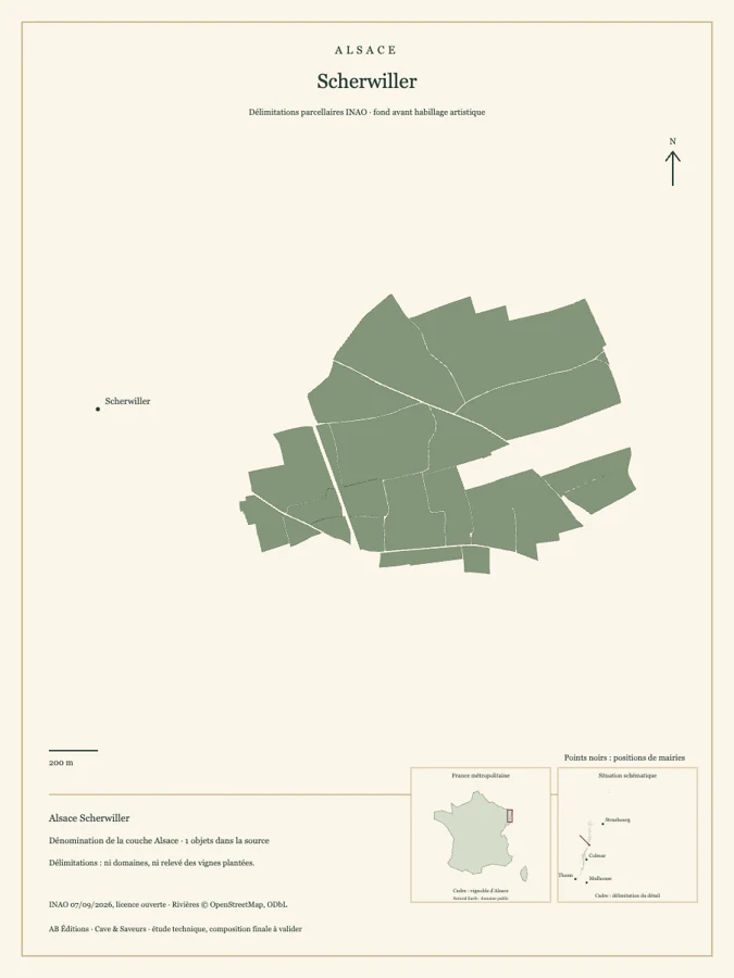 Étude cartographique Alsace Scherwiller