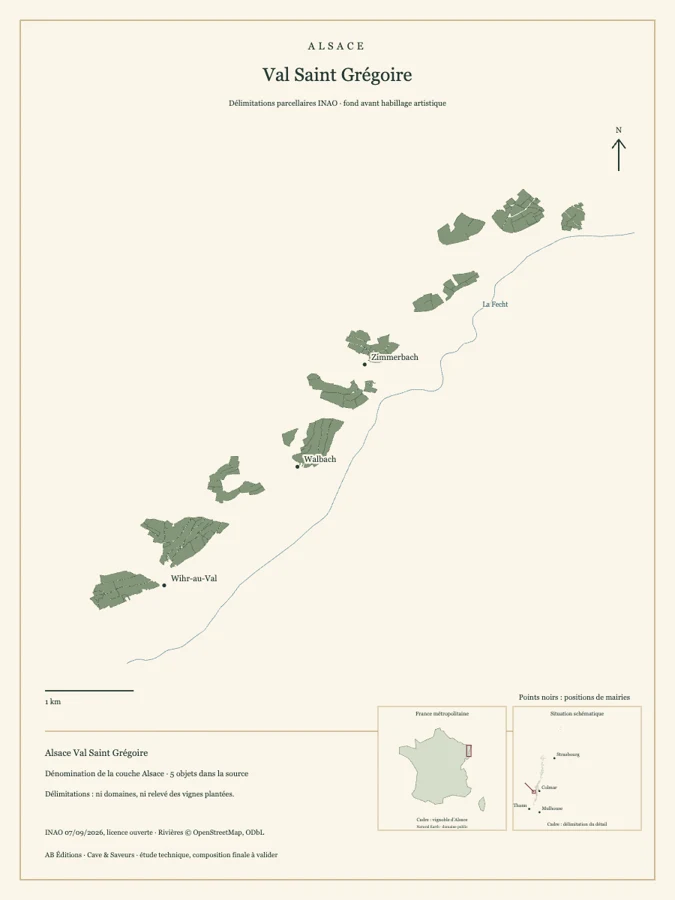 Étude cartographique Alsace Val Saint Grégoire