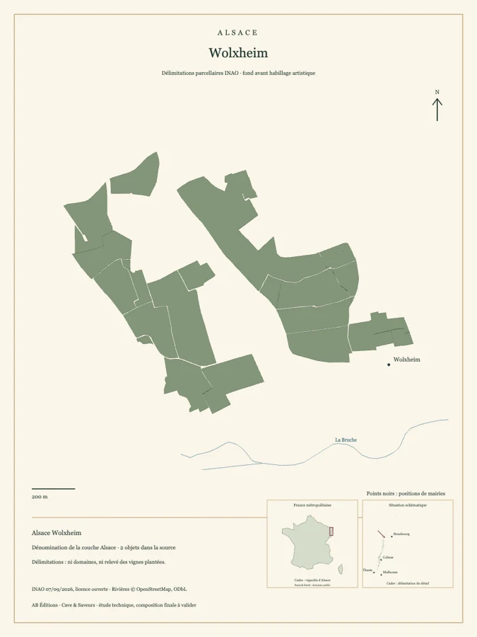 Étude cartographique Alsace Wolxheim