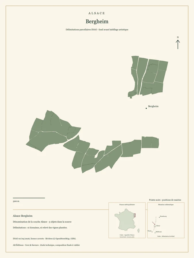 Étude cartographique Alsace Bergheim