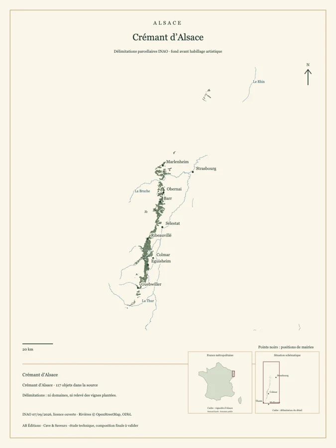 Étude cartographique Crémant d’Alsace