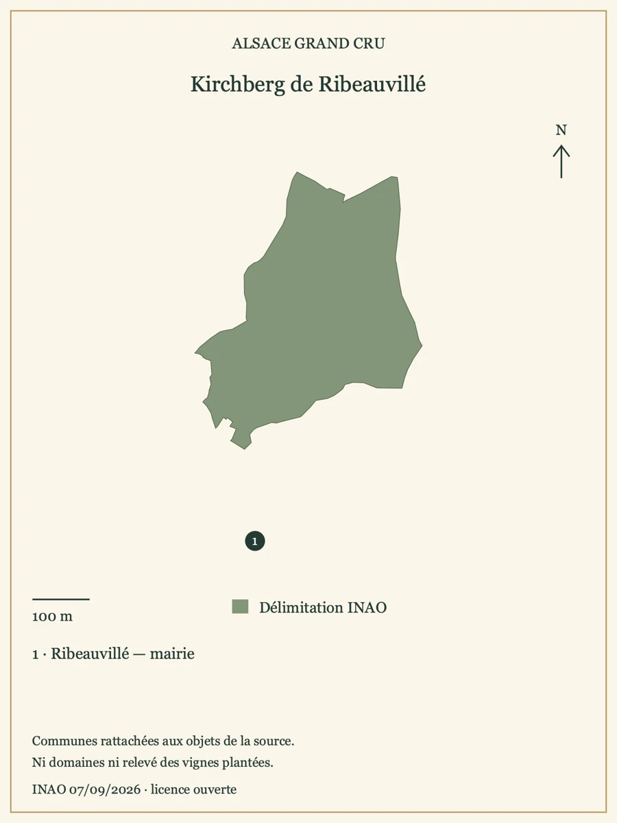 Carte de Kirchberg de Ribeauvillé