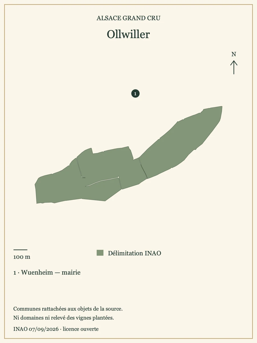 Carte de Ollwiller