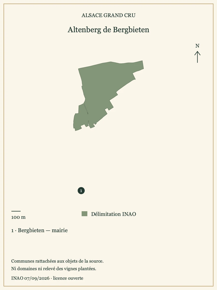 Carte de Altenberg de Bergbieten