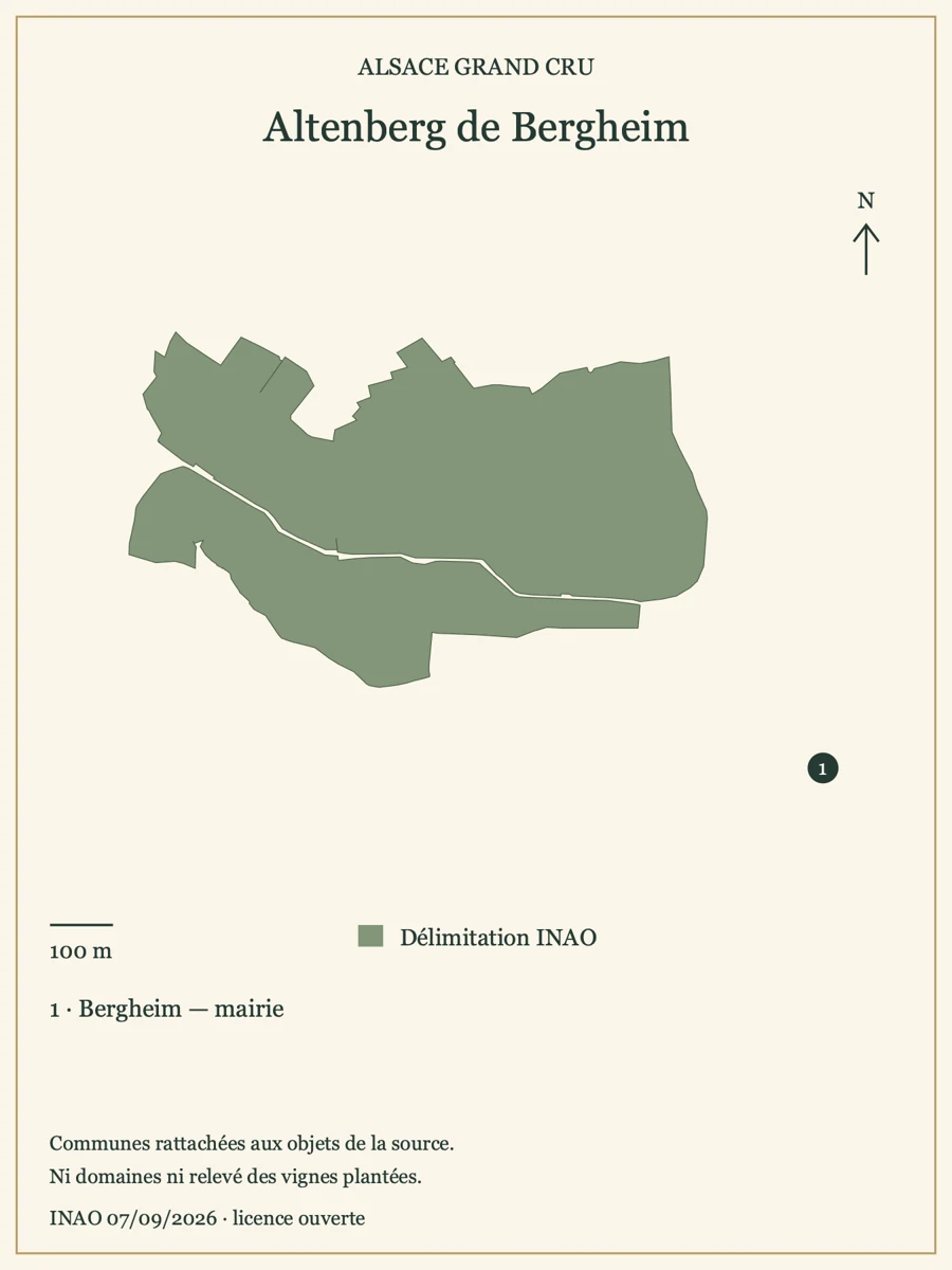 Carte de Altenberg de Bergheim