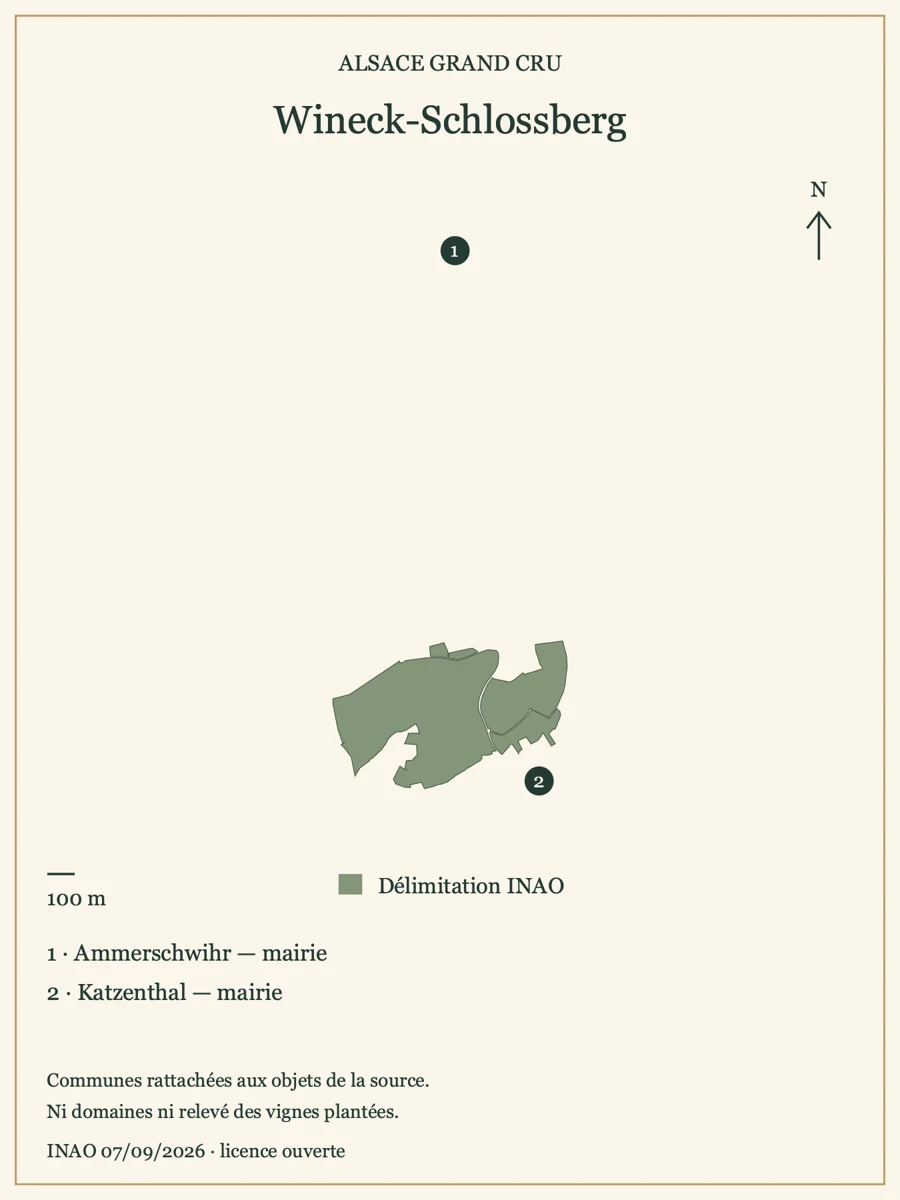 Carte de Wineck-Schlossberg