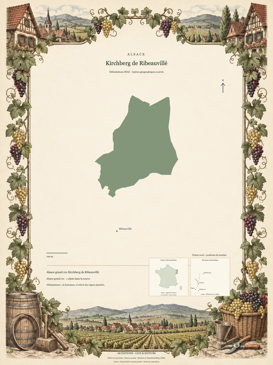 Carte de Kirchberg de Ribeauvillé