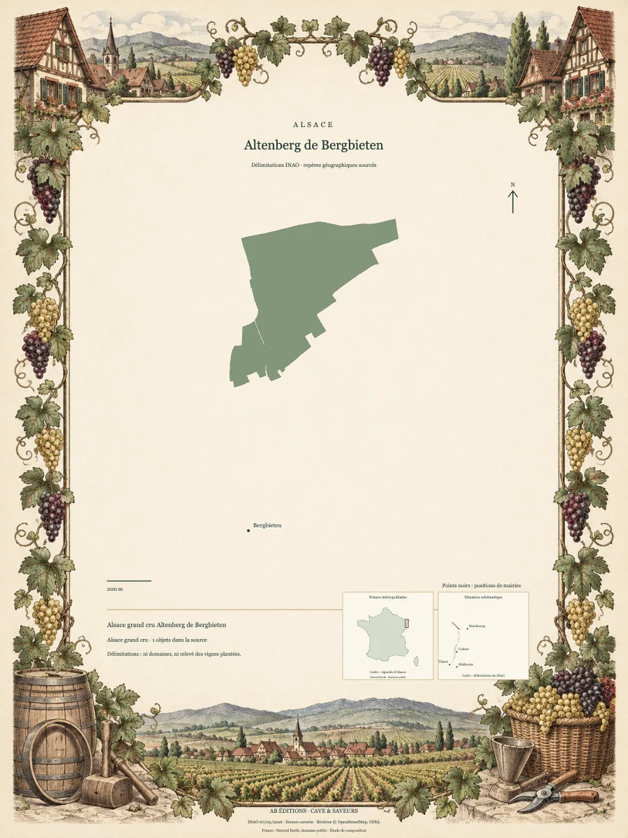 Carte de Altenberg de Bergbieten