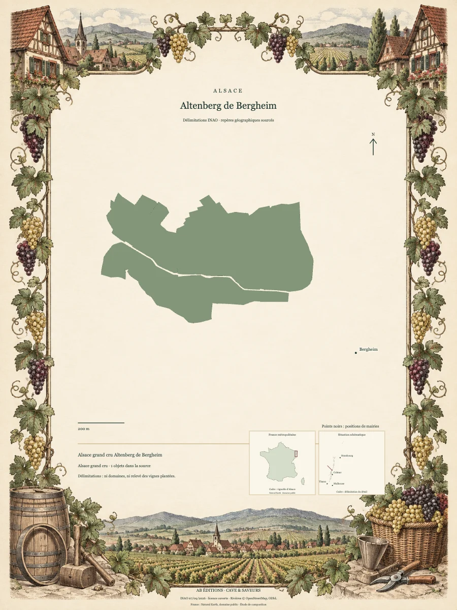 Carte de Altenberg de Bergheim
