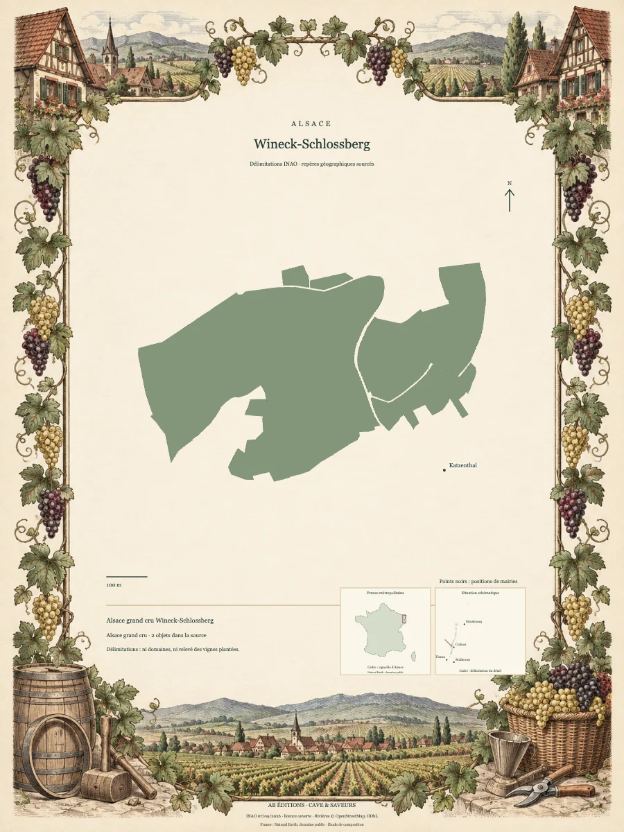 Carte de Wineck-Schlossberg