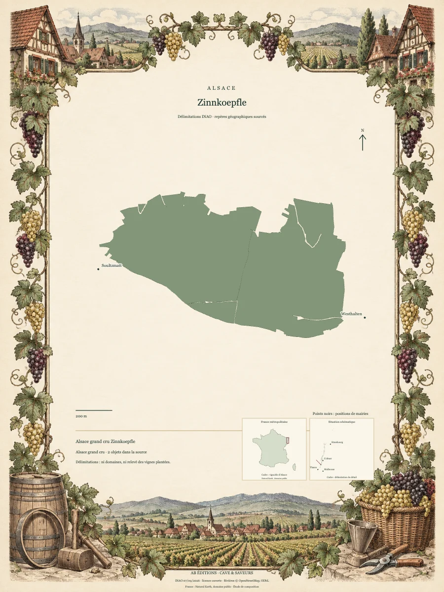 Carte de Zinnkoepfle
