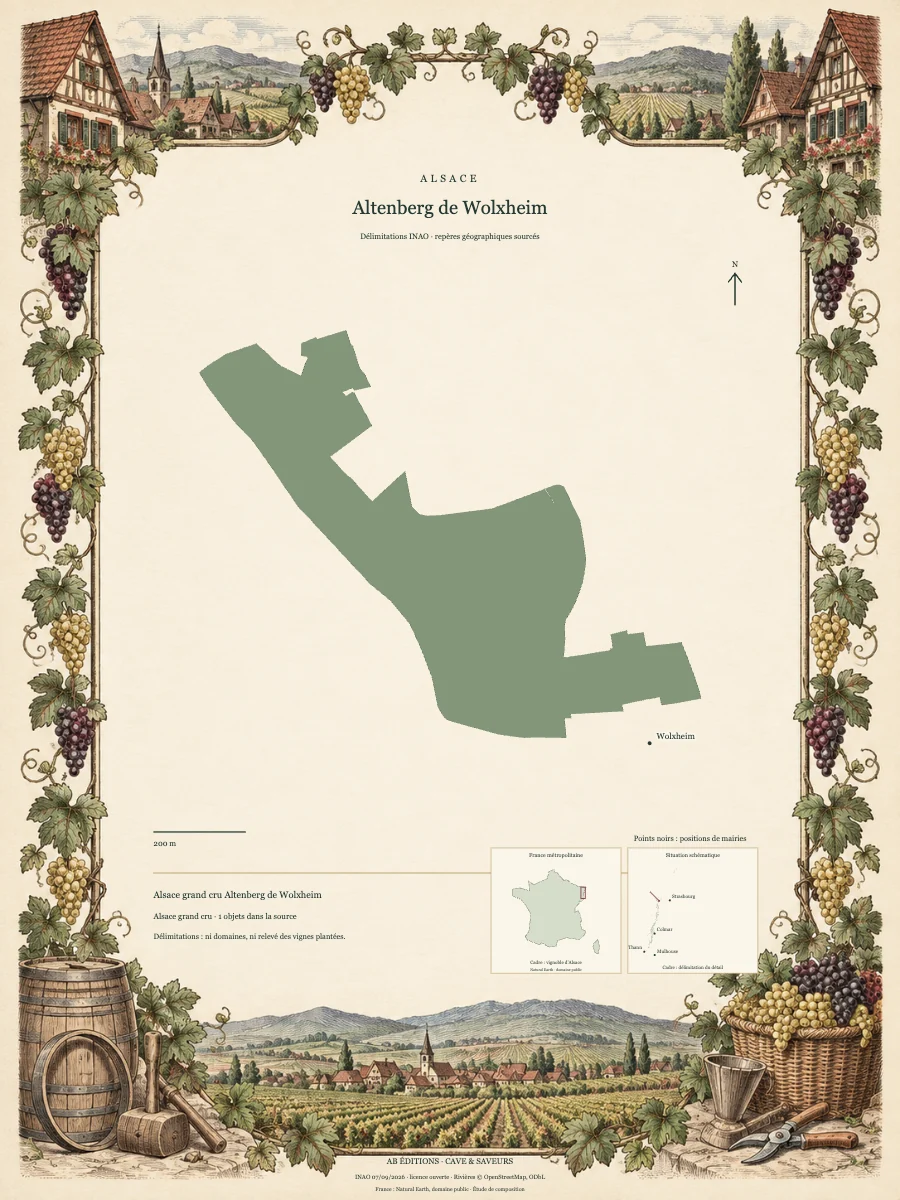 Carte de Altenberg de Wolxheim