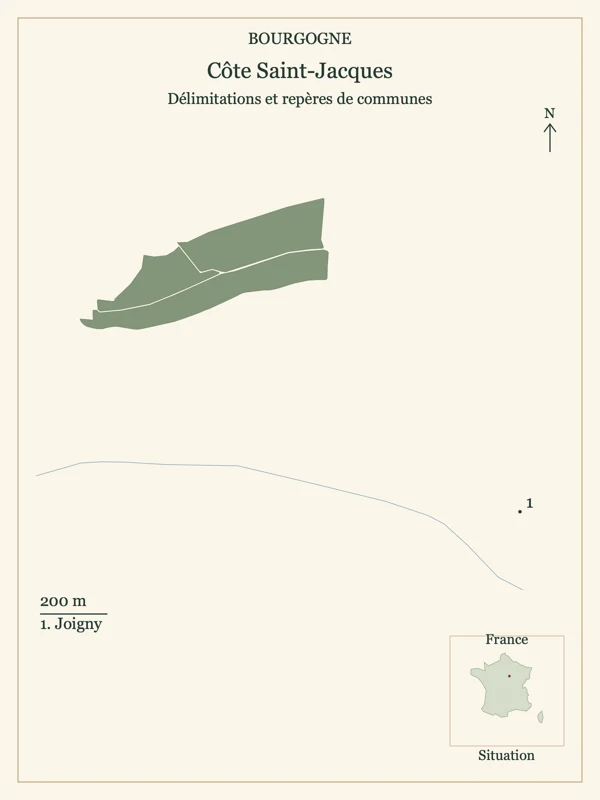 Carte de Bourgogne Côte Saint-Jacques