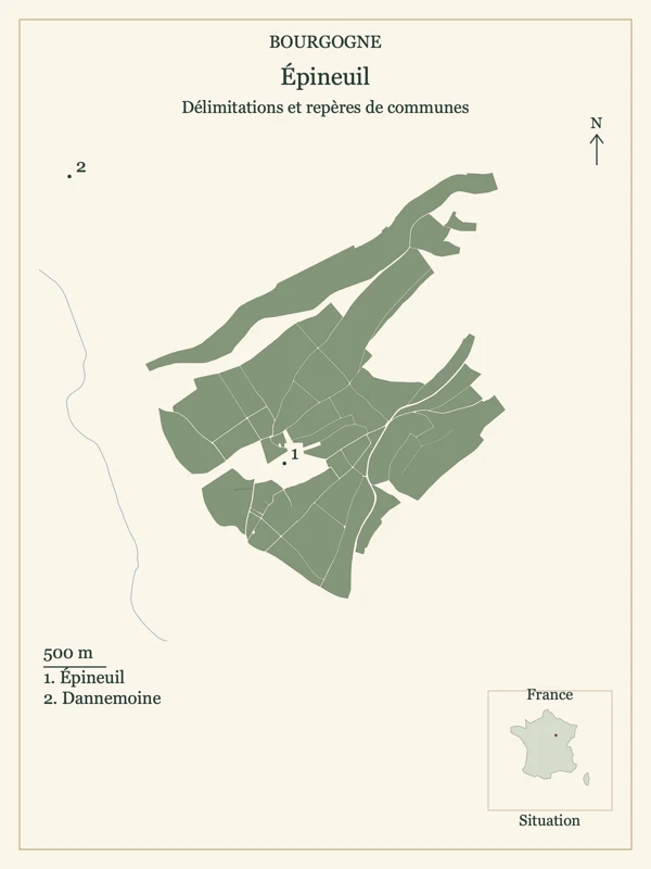Carte de Bourgogne Épineuil