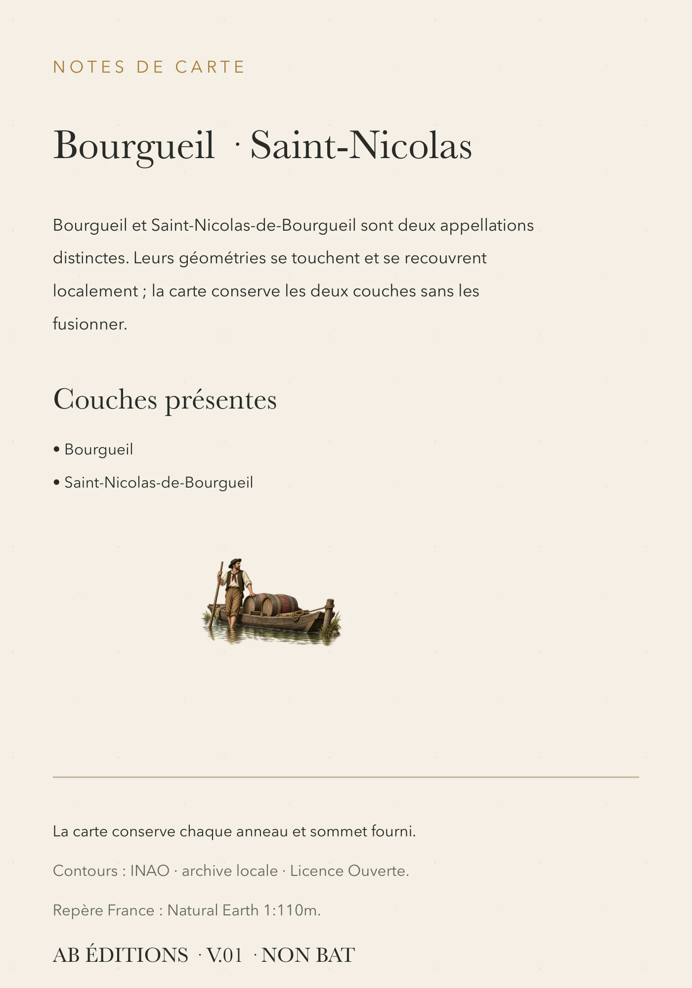 Carte Bourgueil et Saint-Nicolas — vue d’ensemble, verso
