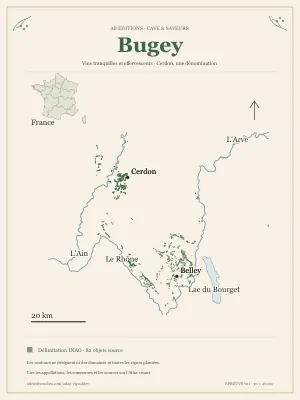 Poster cartographique : Bugey