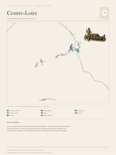 Centre-Loire — huit appellations
