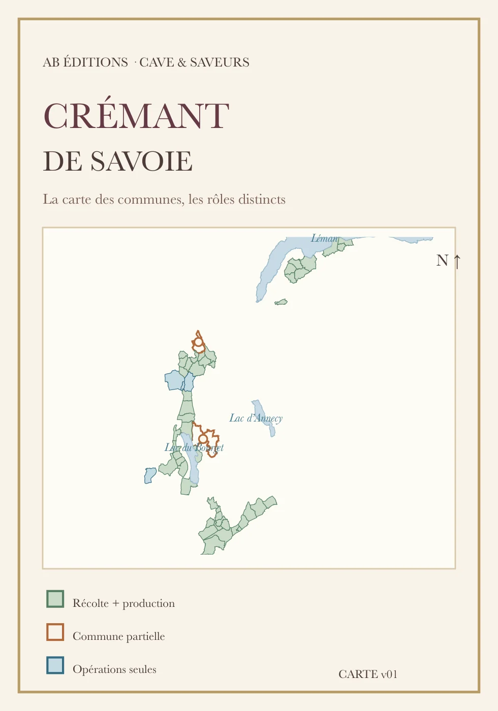 Recto de la carte : Crémant de Savoie