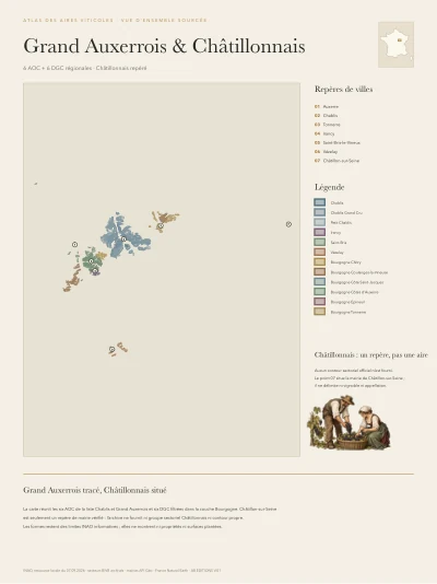 Grand Auxerrois et Châtillonnais — repères et appellations