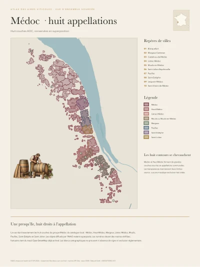 Médoc — les huit appellations réunies