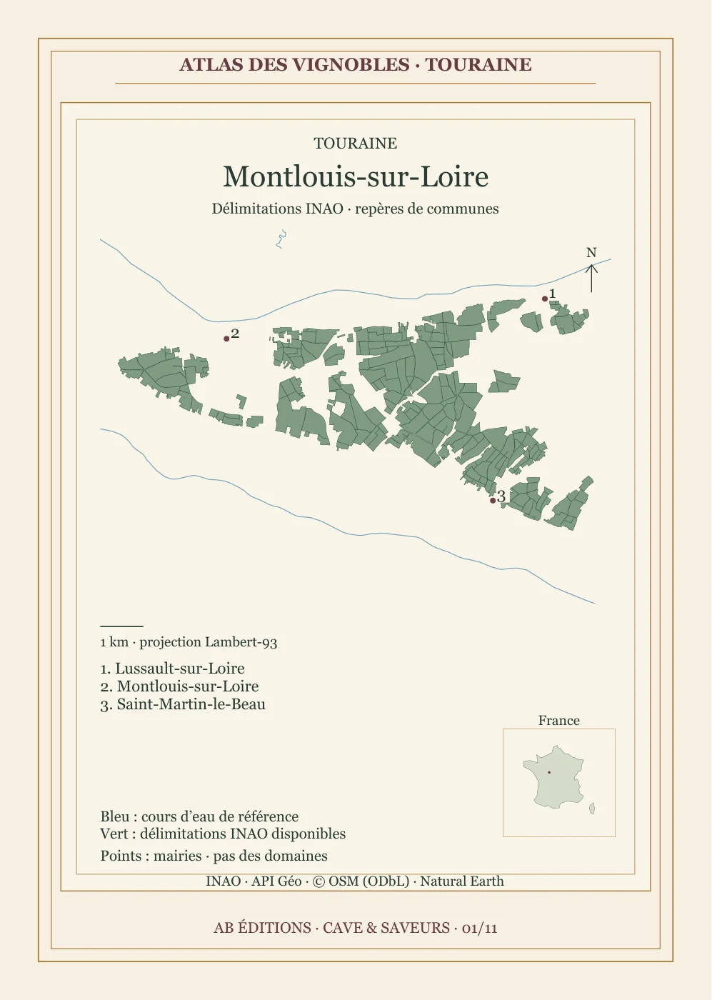Recto de la carte : Montlouis-sur-Loire