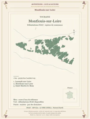 Poster cartographique : Montlouis-sur-Loire