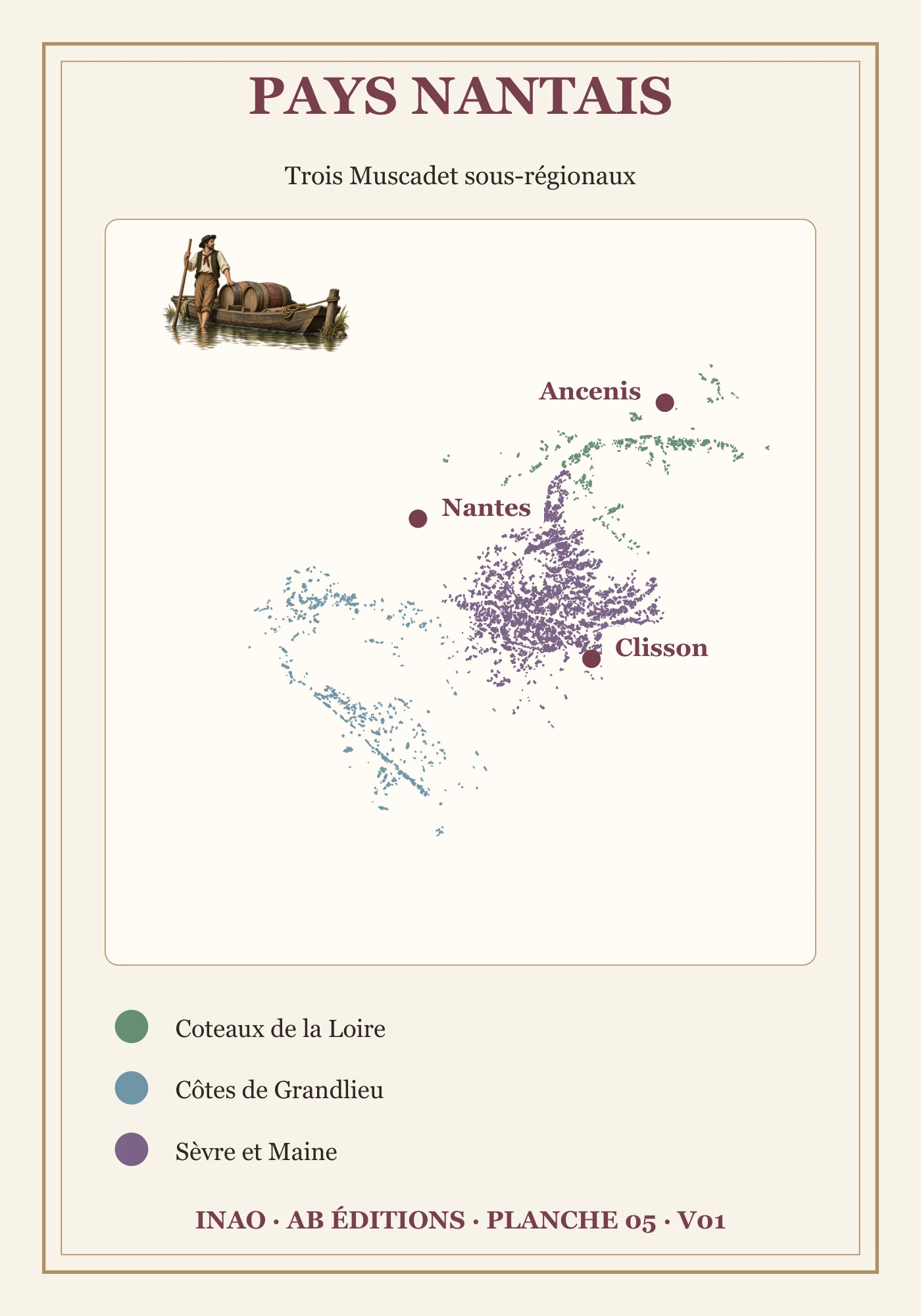 Recto de la carte : Pays nantais