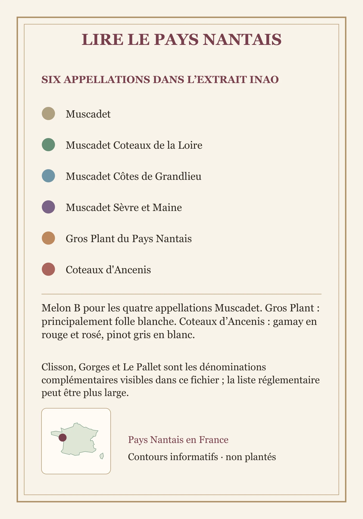 Verso de la carte : Pays nantais