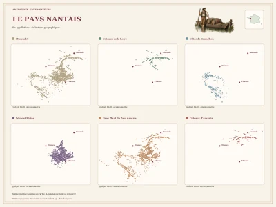 Poster cartographique : Pays nantais