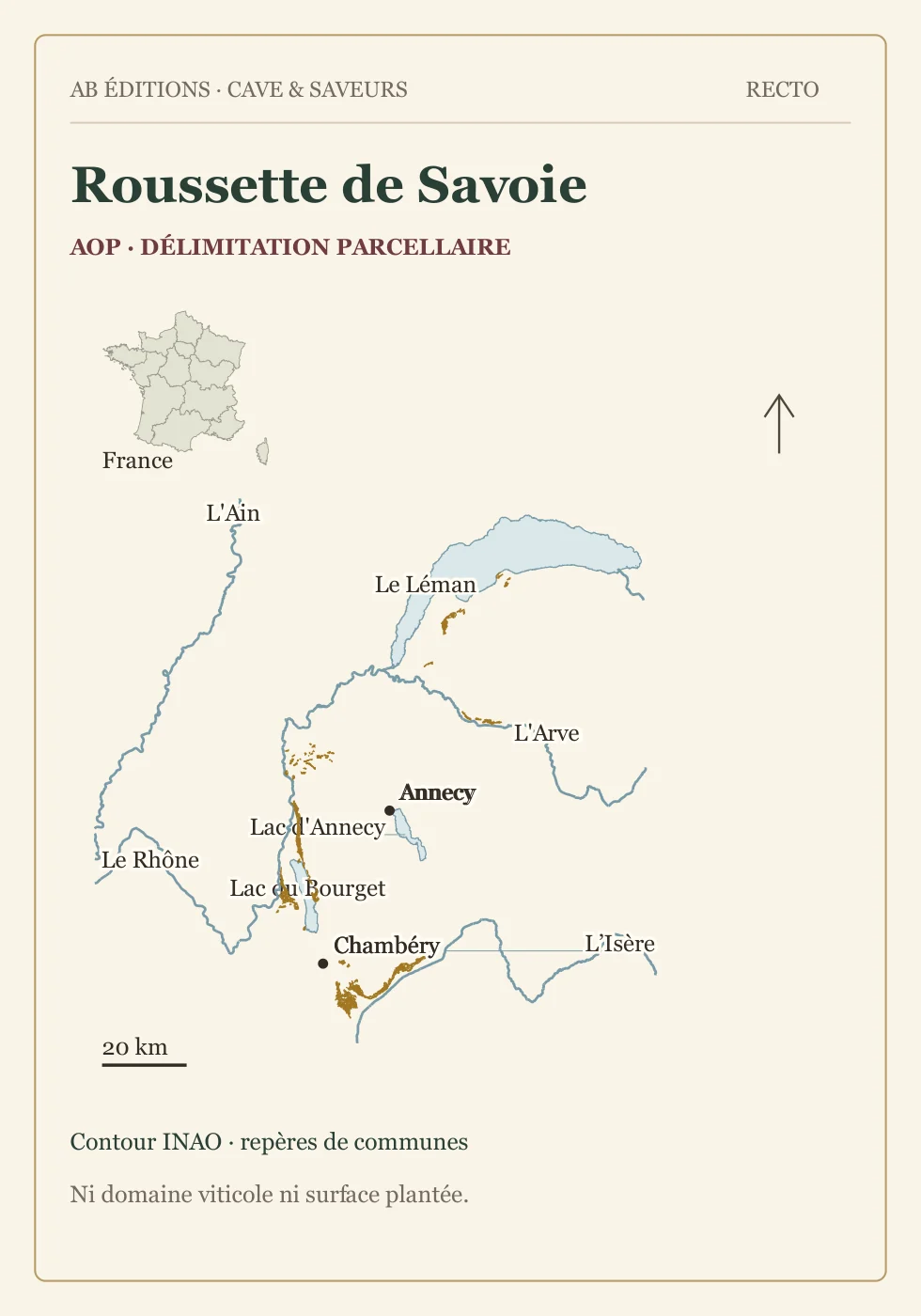 Recto de la carte : Roussette de Savoie