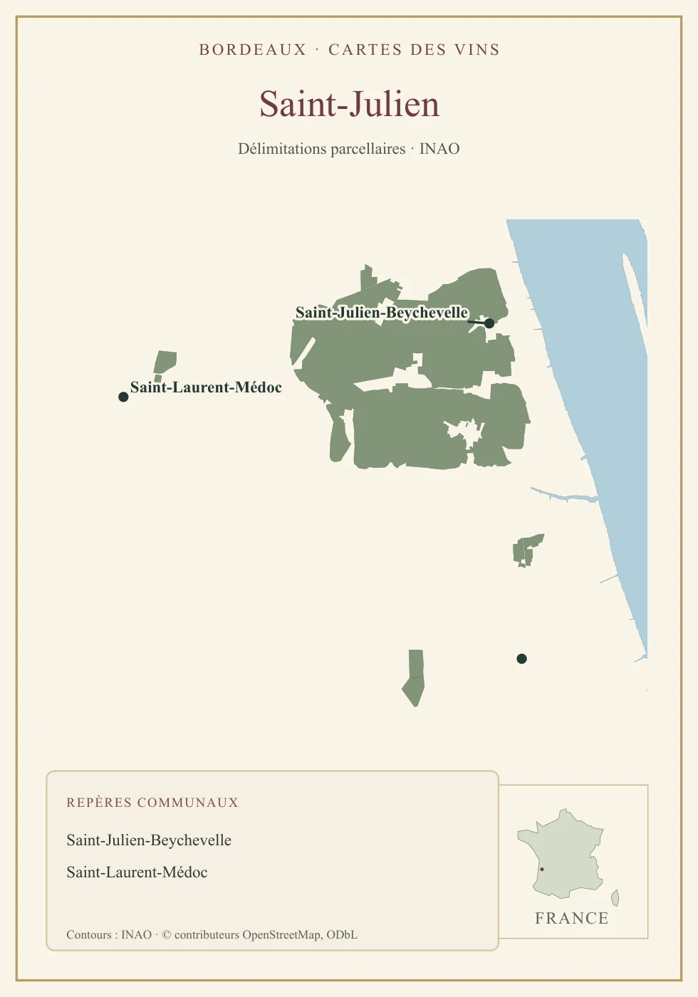 Recto de la carte : Saint-Julien