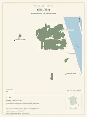 Poster cartographique : Saint-Julien