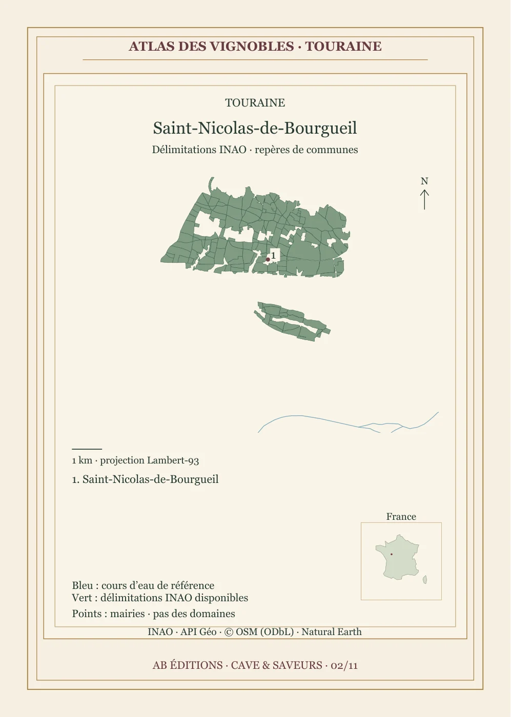 Recto de la carte : Saint-Nicolas-de-Bourgueil