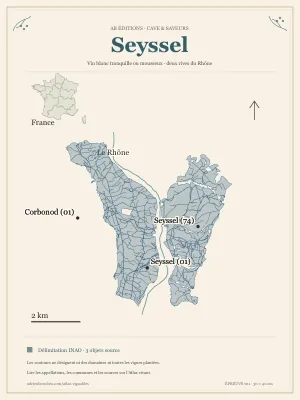 Poster cartographique : Seyssel