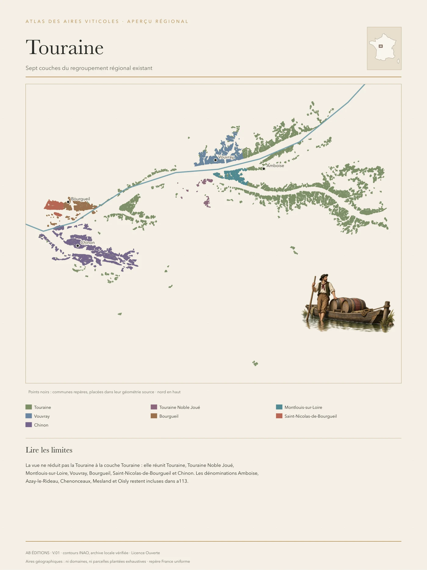 Poster : Touraine — vue d’ensemble