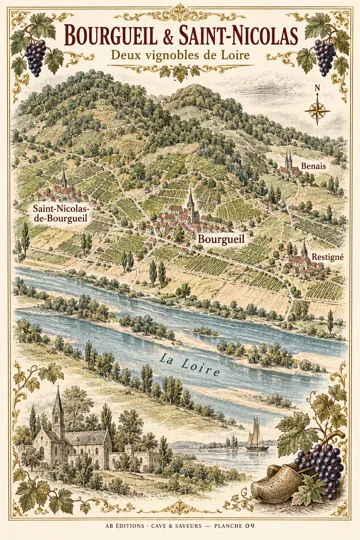 09 · BOURGUEIL & SAINT-NICOLAS — illustration d’atelier