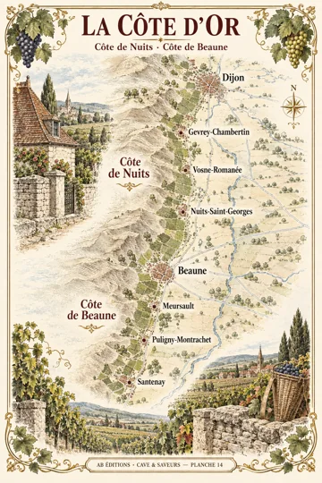 14 · LA CÔTE D’OR — illustration d’atelier