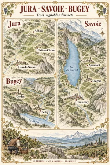 17 · JURA · SAVOIE · BUGEY — illustration d’atelier