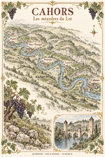 25 · CAHORS — illustration d’atelier