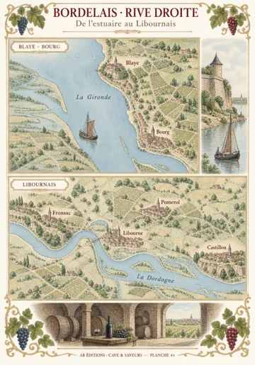 44 · BORDELAIS · RIVE DROITE — illustration d’atelier