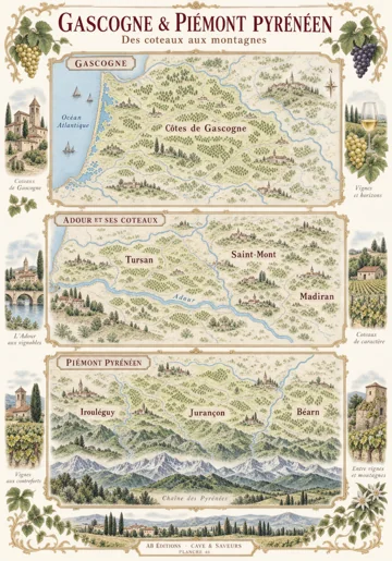 46 · GASCOGNE & PIÉMONT PYRÉNÉEN — illustration d’atelier