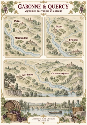 48 · GARONNE & QUERCY — illustration d’atelier