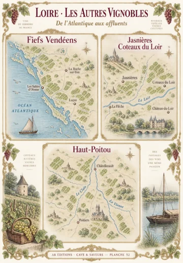 52 · LOIRE · LES AUTRES VIGNOBLES — illustration d’atelier