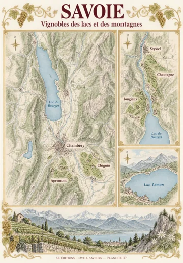 Étude illustrée de la Savoie et le Bugey — collection Cave & Saveurs