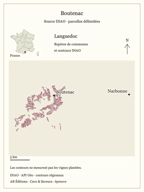 Cartographie INAO — Boutenac