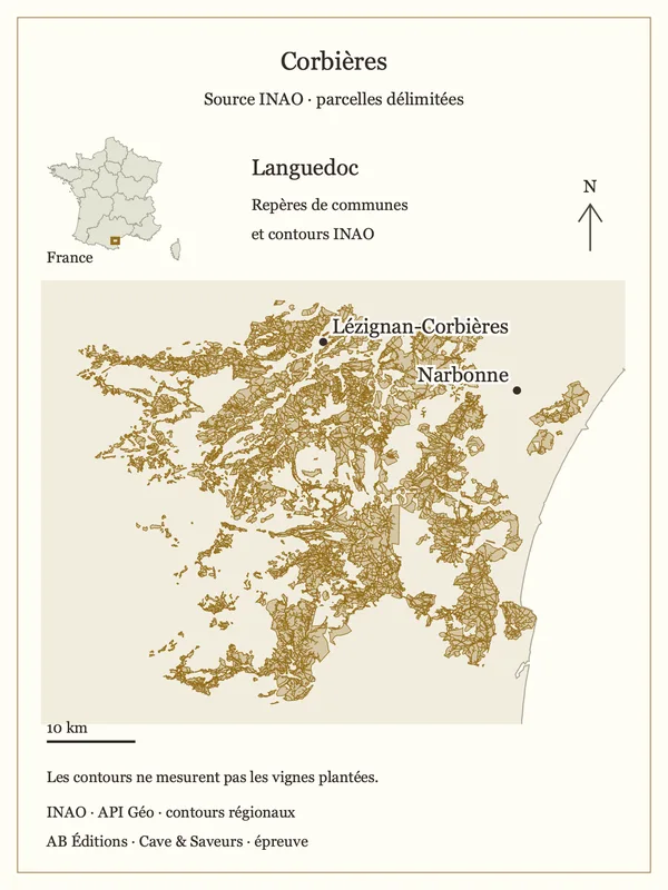 Cartographie INAO — Corbières