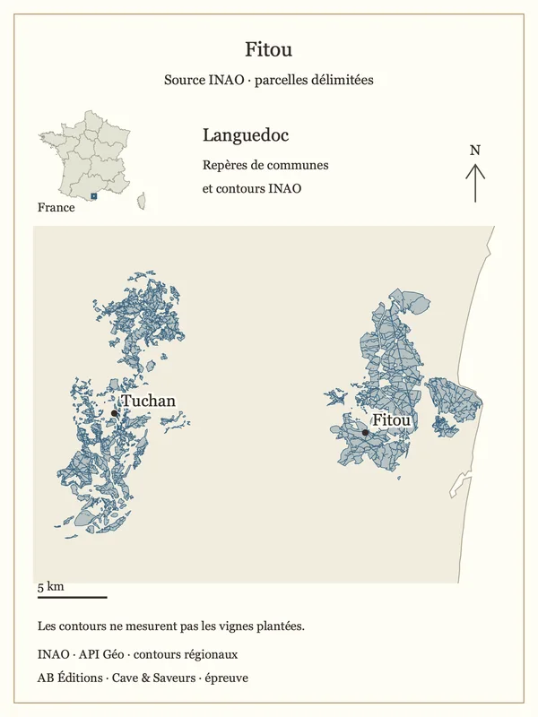 Cartographie INAO — Fitou